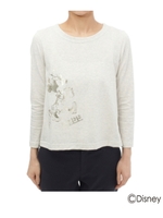 レイヤード風バックシャンカットソー(ミニーマウス)/ホワイト(002)