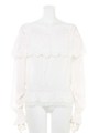 刺繍オフショルブラウス/WHITE
