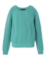 鹿の子コットンニット/グリーン系(021)