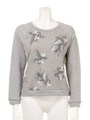 【anap mimpi】花柄スウェットTOP/GRY