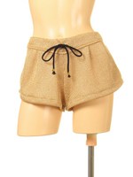 【nuckle market second story】ニットパンツ/ゴールド