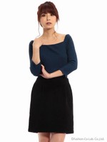 シャギーツイードスカート/ブラック