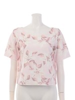 ソフトハーフスリーブTOP/BLK