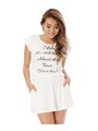 15SSロゴ入りシンプルワンピース/WHITE