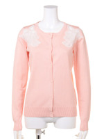 【2ndline】肩オーガンジーニットカーデCL−0373/PK