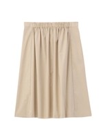 ウエストゴムギャザースカート/ベージュ(052)