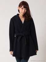 ショールカラースライバーニットコート/ネイビー