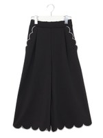 スカラップガウチョ/ブラック