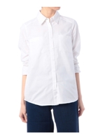 ダブルポケットショート丈シャツ/オフホワイト(003)