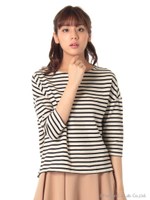 バックリボンボーダーカットＰＯ/ブラック系