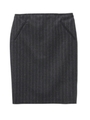 ピンストライプ柄スカート/ブラック(319)