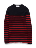 ボーダーニットプルオーバー/RED