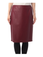 レザー調タイトスカート/ブラウン系(043)