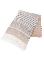 楊柳ボーダーストール/ブルー(392)