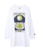 FORTUNE L/S TEE DRESS/ホワイト