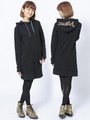 LOGO SWEAT HOODIE DRESS/ネイビー