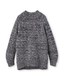 MIXプルオーバーニット/ブラック(619)