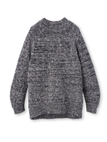 MIXプルオーバーニット/ブラック(619)