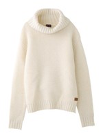TURTLENECK KNIT TOP/アッシュ
