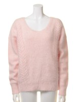 アンゴラケーブルプルオーバー/OWHT