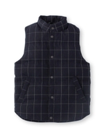 ウールウィンドウペンダウンベスト/ダークグレー(213)