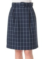 チェックラップタイトSK　2/グレー