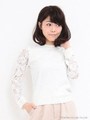 チュールｘレースニットプルオーバー/オフホワイト