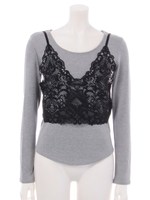 ビスチェSETロングTOPS/グレー