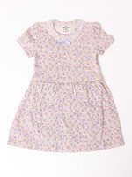 フラワーブーケ柄ロンパーワンピース/アイボリー