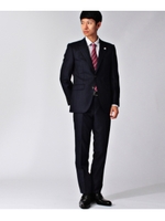 ミルドオルタネイトストライプスーツ/ネイビー(393)