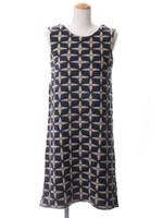 キルティングノースリワンピース/グレー