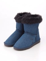 【PEANUTS】ショートボアブーツ/ブルー