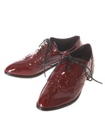 エナメルオックスフォードシューズ/ブラック