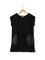 キルティングポケットニットワンピース/ダークブラウン(043)