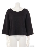 スウェードブラウス/ブラック