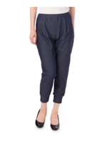 ストライプ織り柄九分丈ジョガーパンツ/ベージュ(352)