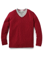 スラブニットソー+カットソーSET/ベージュ(052)