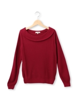 ラウンドネックニットプルオーバー/アイボリー(004)