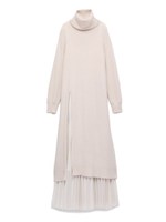 ロングプリーツコンビニットワンピース/IVR