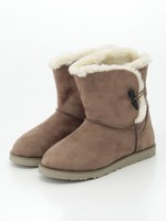 取り外しインソール付ウォーターブルーフトグルムートンブーツ/GY