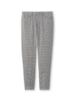 千鳥格子柄ストレッチスキニーパンツ/ブラック(219)