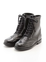 BBC エイトホールショートブーツ15/BLACK