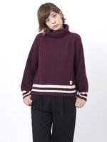 RIB KNIT TURTLENECK /ネイビー