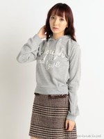 【Tralala】スカラップフードプルオーバー/ライトグレー