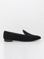 テクスチャードスリッポンフラット / TEXTURED SLIP-ON FLATS/Black