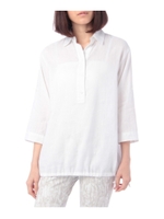 ドロストヘムリネンシャツ/ホワイト(001)