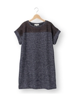 ループボーダーワンピース/ネイビー(393)