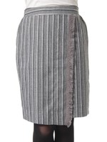 ・ラップフリンジタイトスカート/Gray