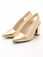 【GDS】 バンドゥパンプス/ライトゴールド