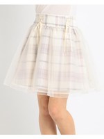 【LIZ LISA】チェック&無地スカート/ホワイト2